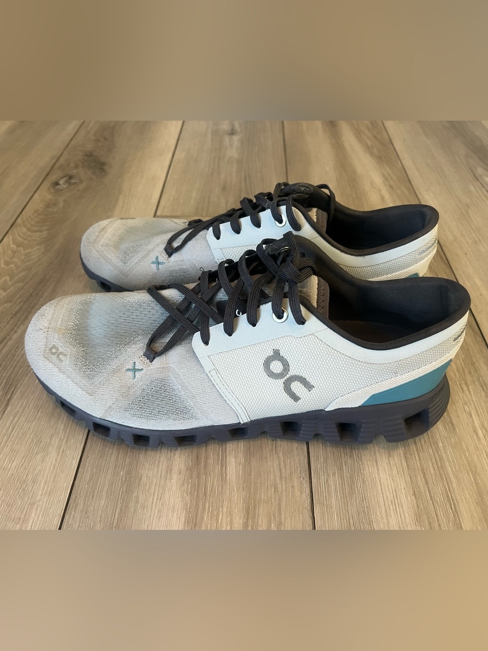 On Cloud Glacier Iron Comfort Running Shoes Sneakers Blue Gray men’s 9.5